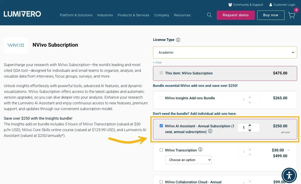 NVivo AI qualitative research interface