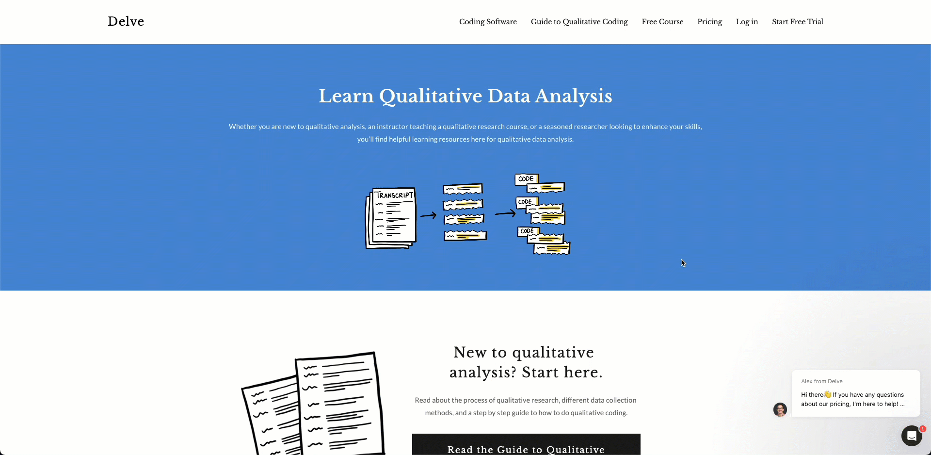 Browsing the Delve Learning Center