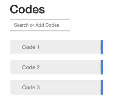 Nesting codes into categories in Delve